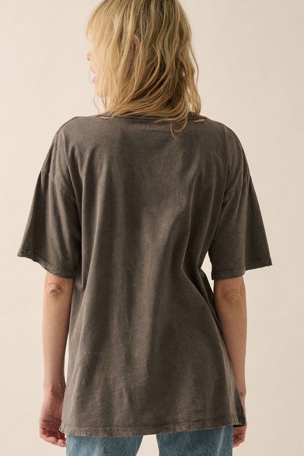 Cheetah Mineral wash vintage tee(more colors)