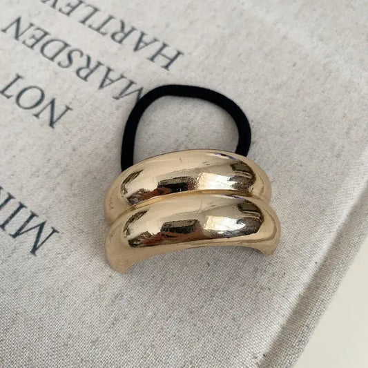 Gold Metal Hair Ties