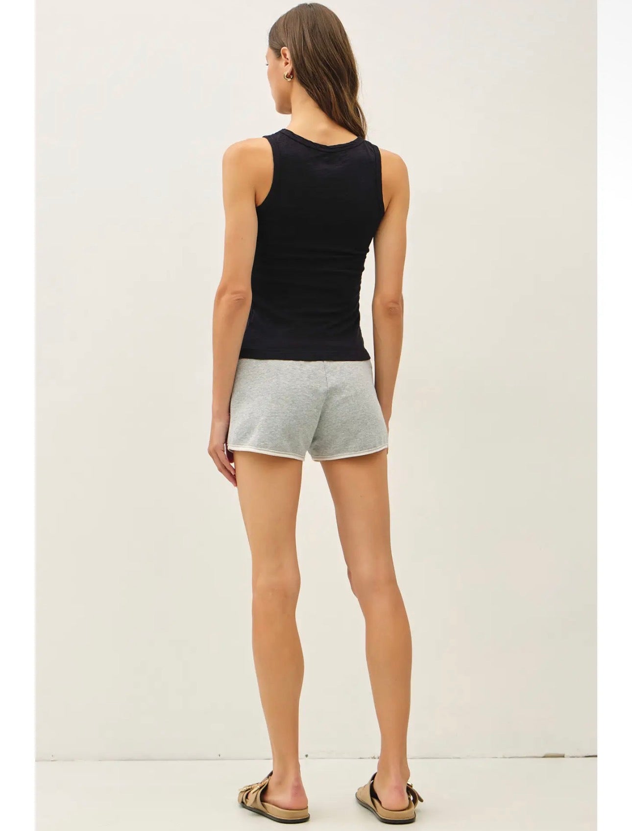 PaperDoll basics GARMENT DYED COTTON SLUB TANK TOP