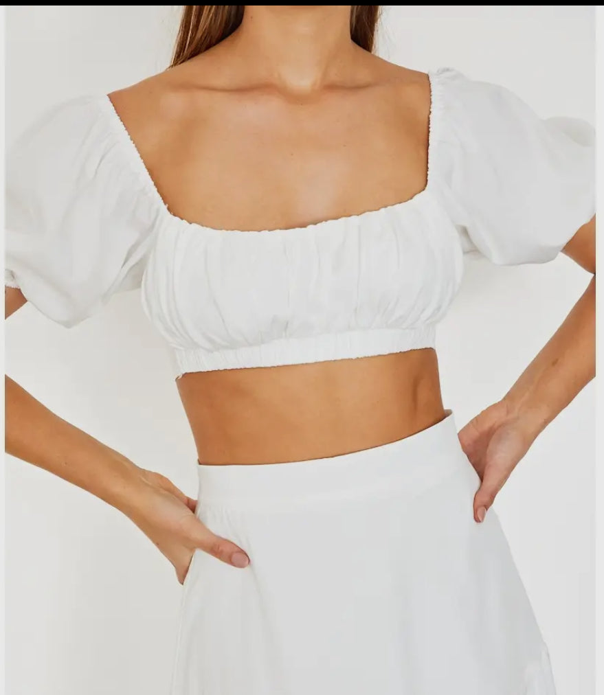 Halle cropped blouse