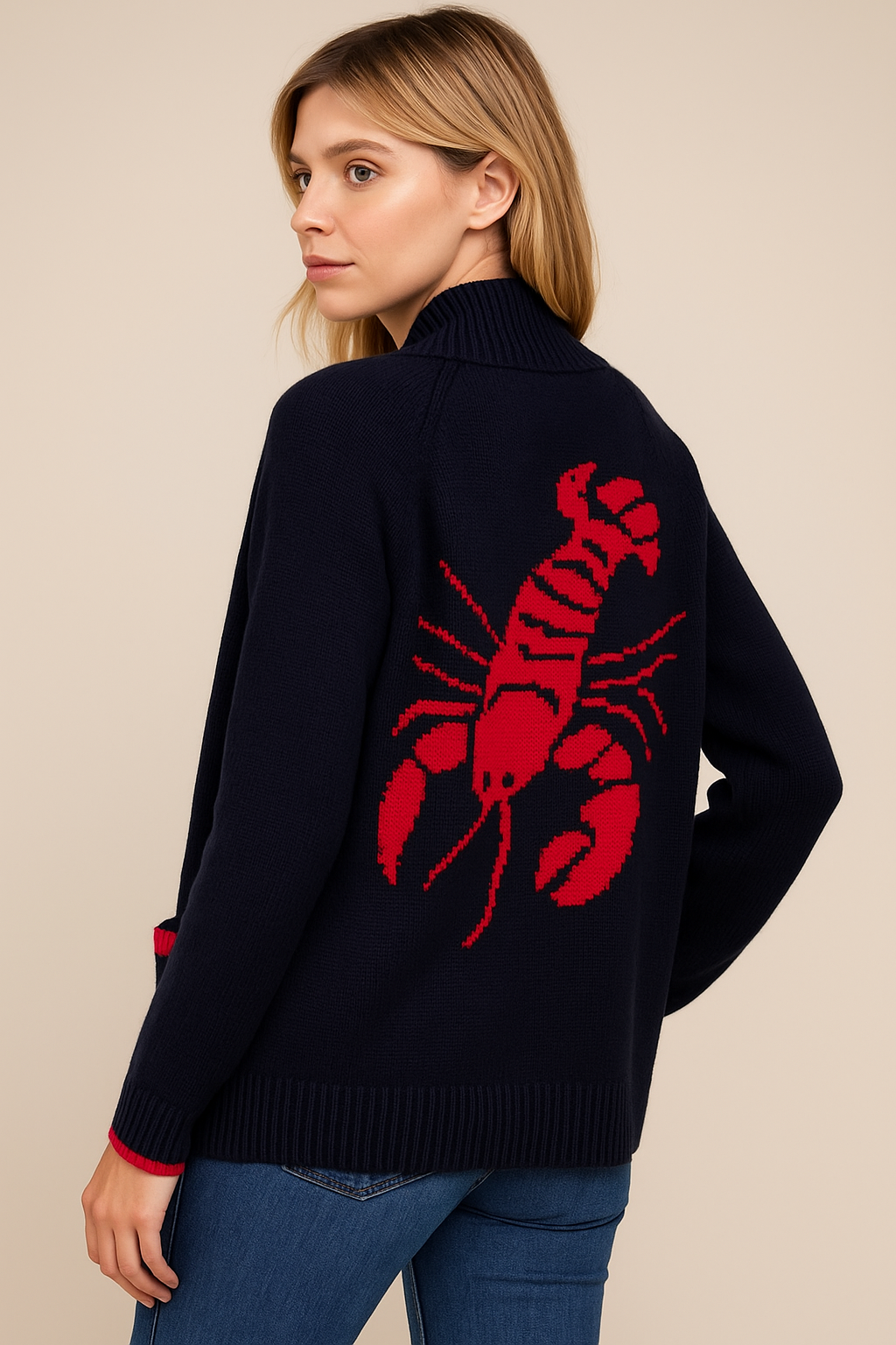 “Her lobster” cardigan (more colors)