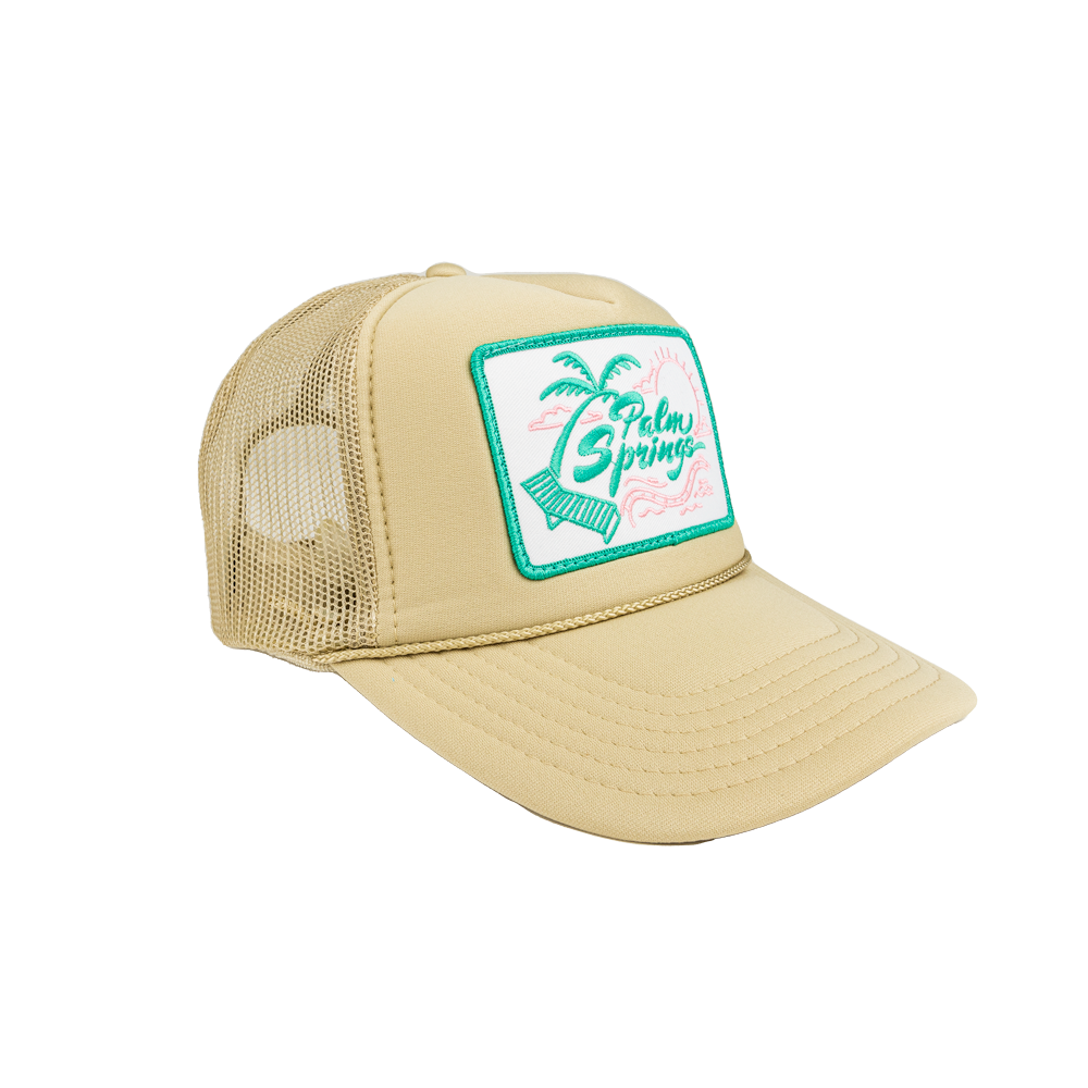 Palm Springs Patch Trucker Hat