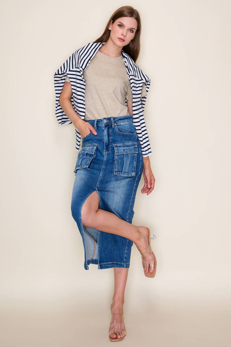 Kylie denim skirt