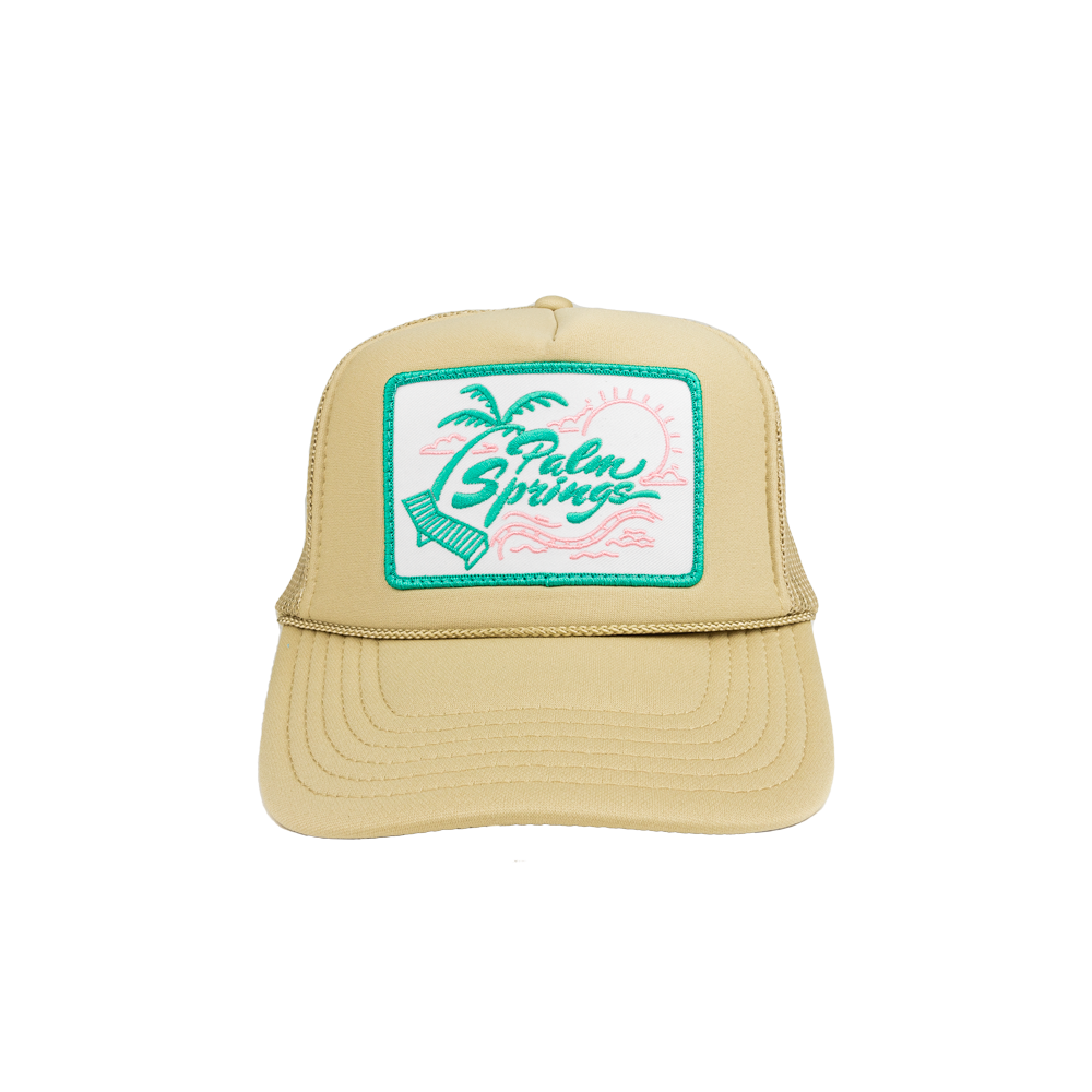 Palm Springs Patch Trucker Hat