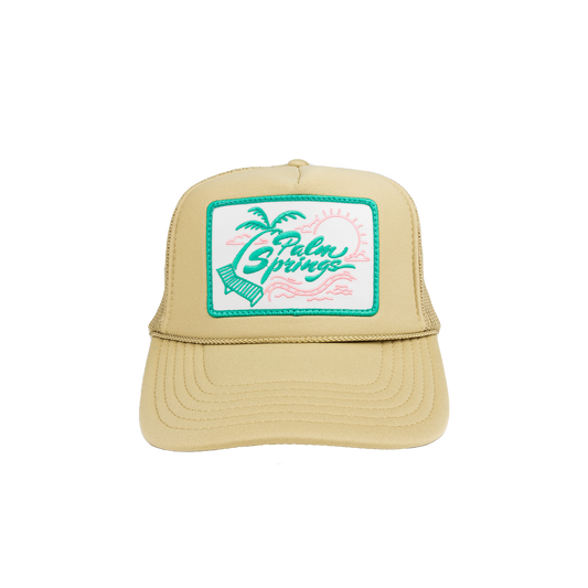 Palm Springs Patch Trucker Hat