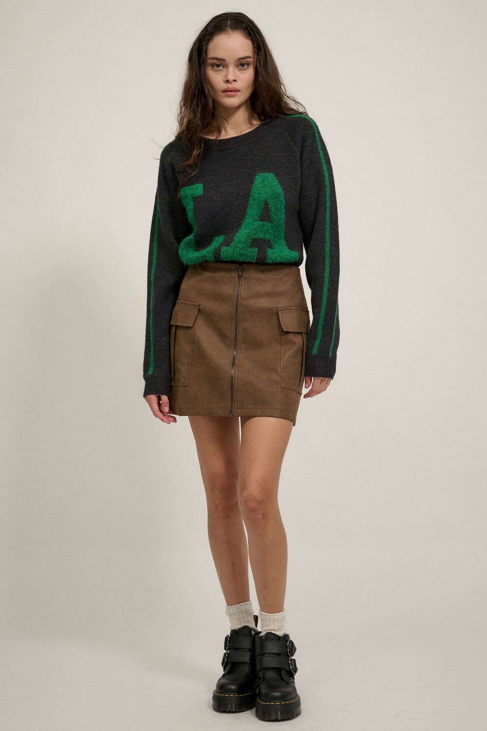LA varsity knit