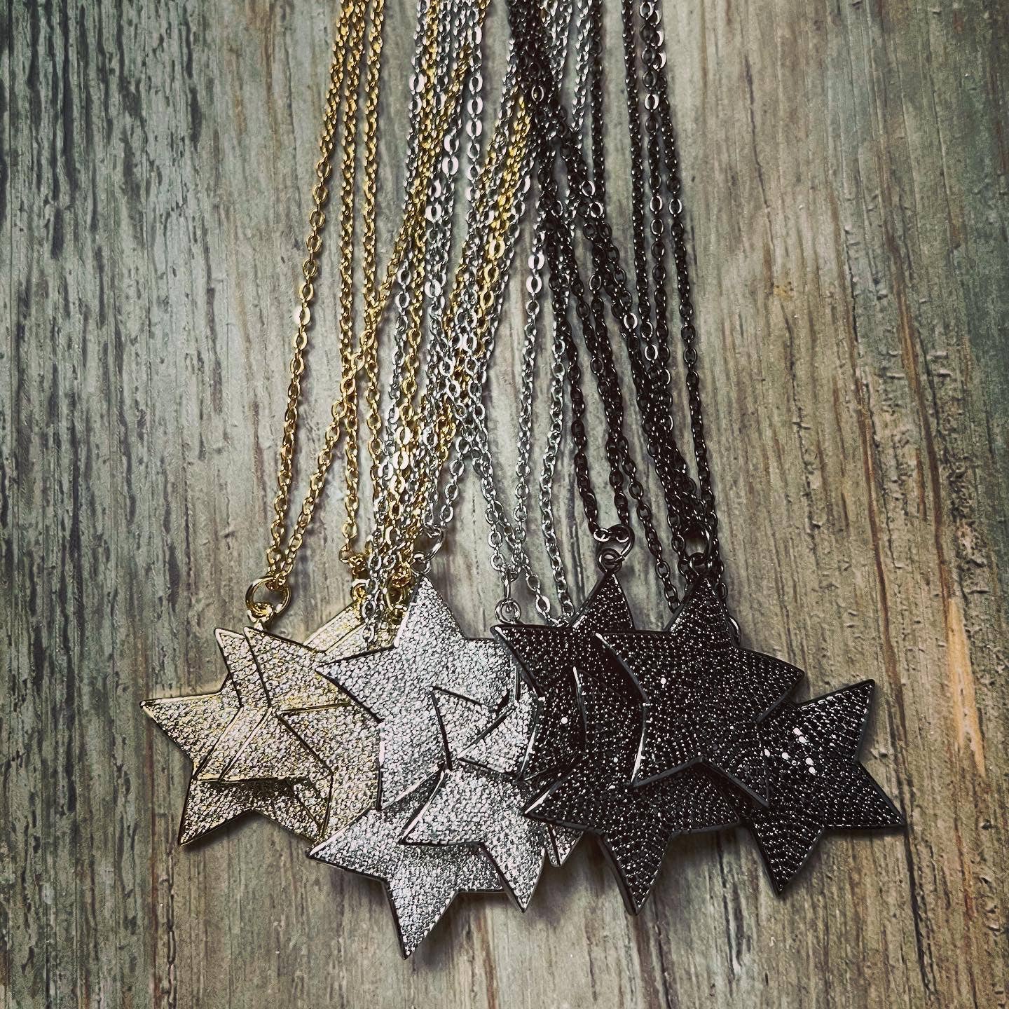Rockstar necklace Black