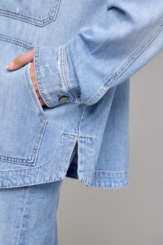 Off Duty Denim shirt jacket