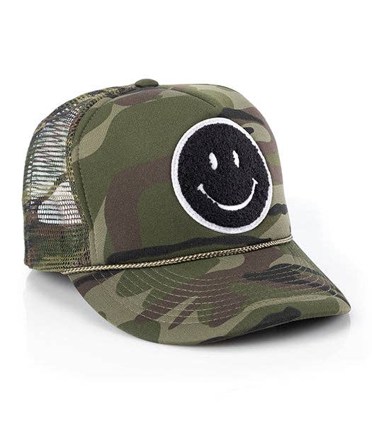 Local Beach Smiley Patch Trucker Hat