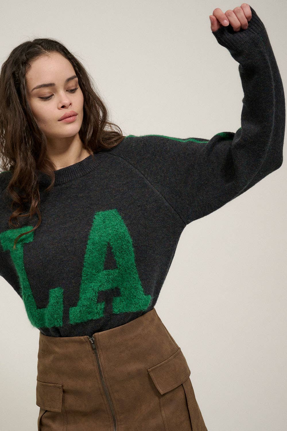 LA varsity knit