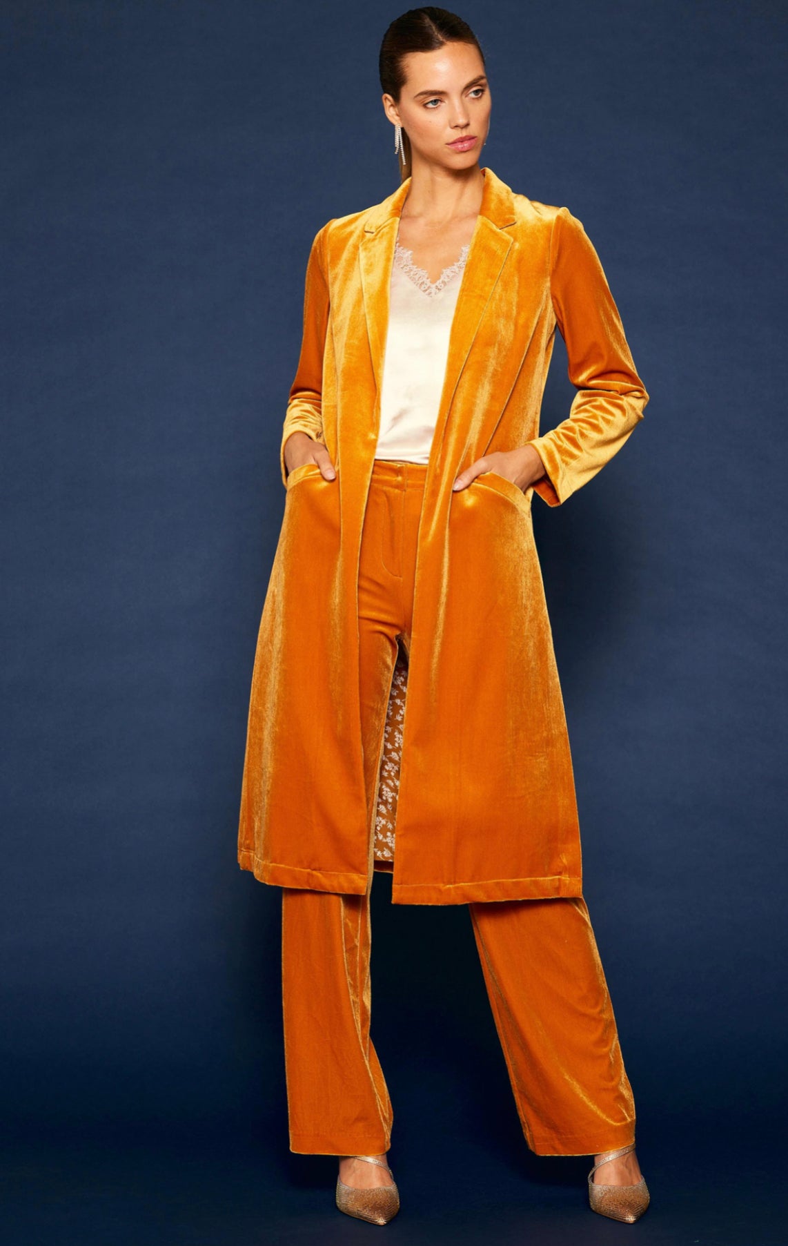 Speak easy velvet trousers(more colors)