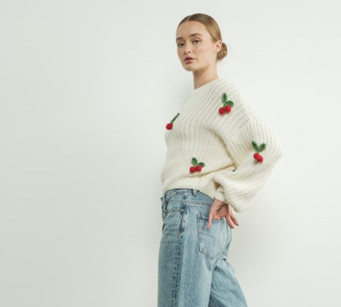 Very cherry knit