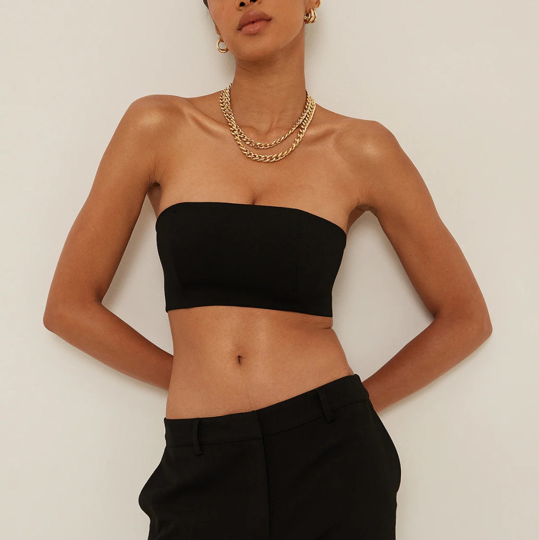 Seamless bandeau bra top
