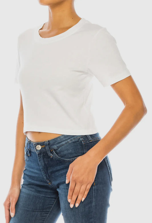 Paperdoll Crop tee(more colors)