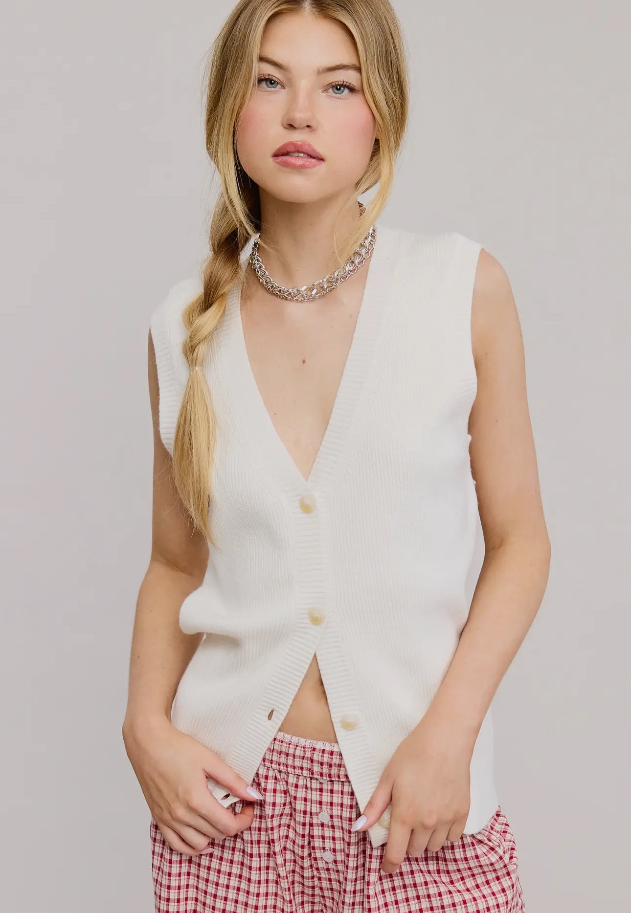 Merle knit vest (more colors)