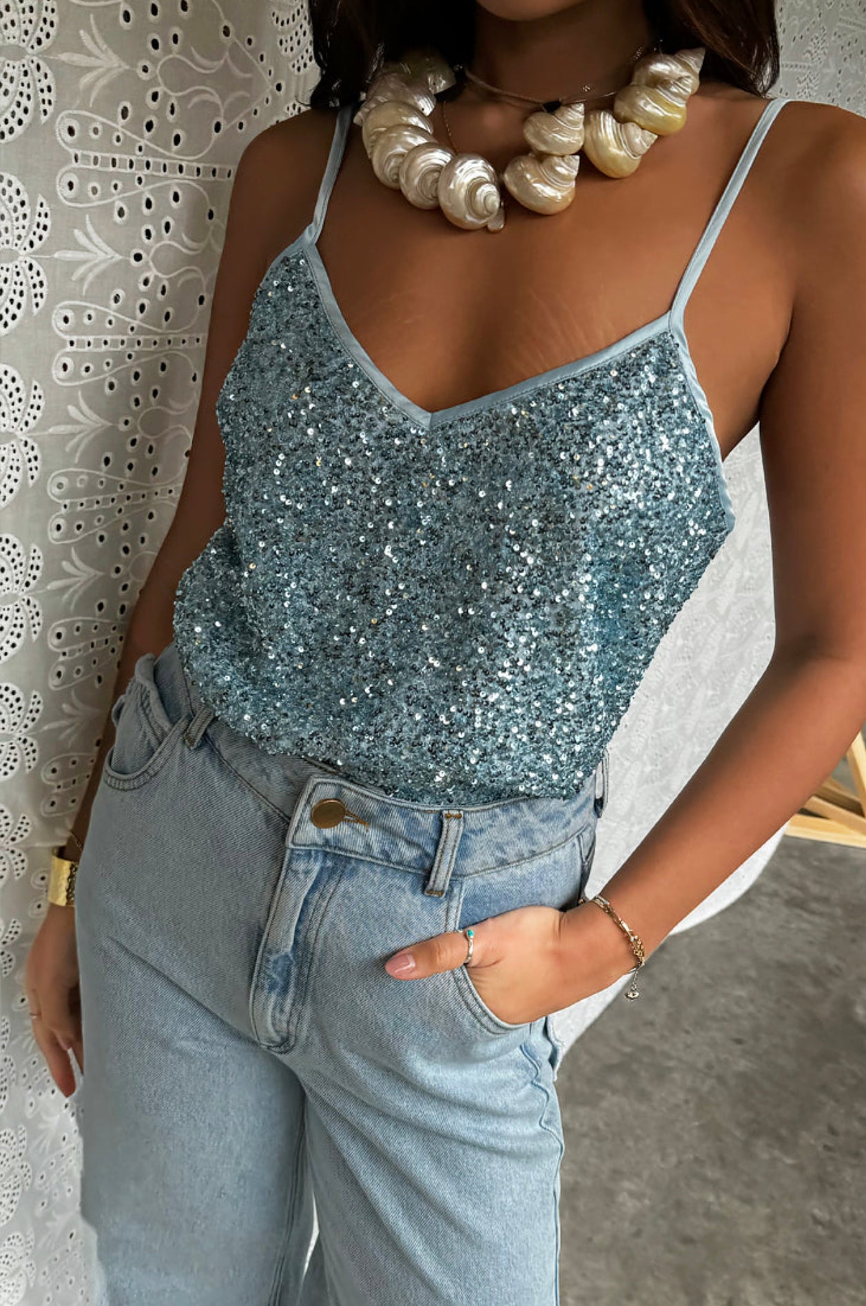 Sequins cami by NFD (more colors)