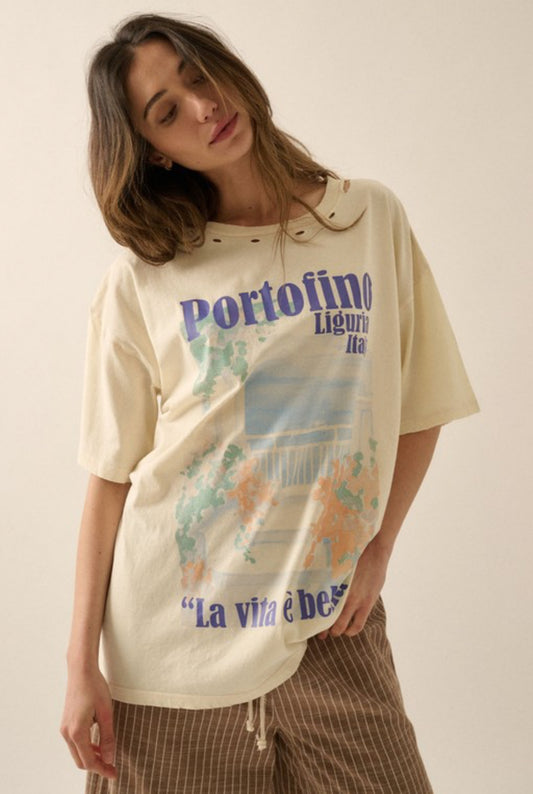 Vintage wash Portofino tee