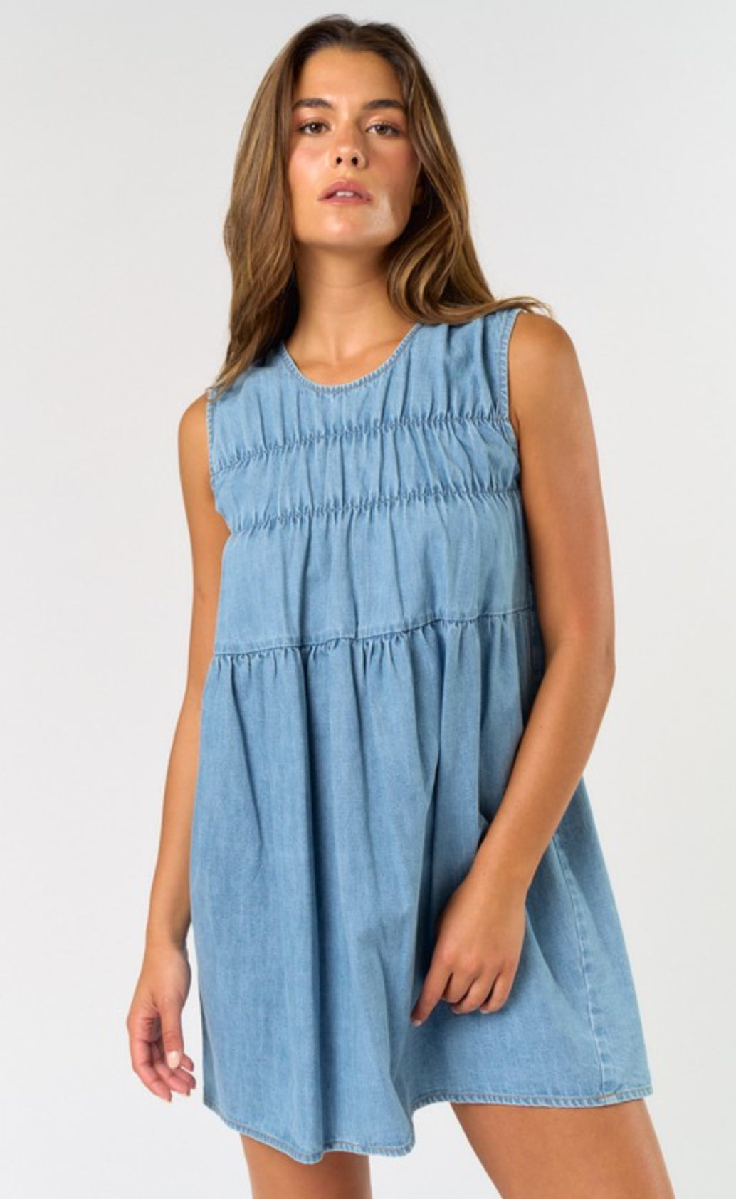 Taylor denim mini dress