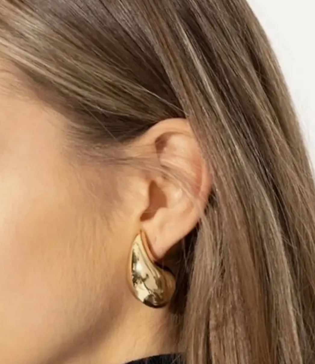 Puffed teardrop earrings (more options)