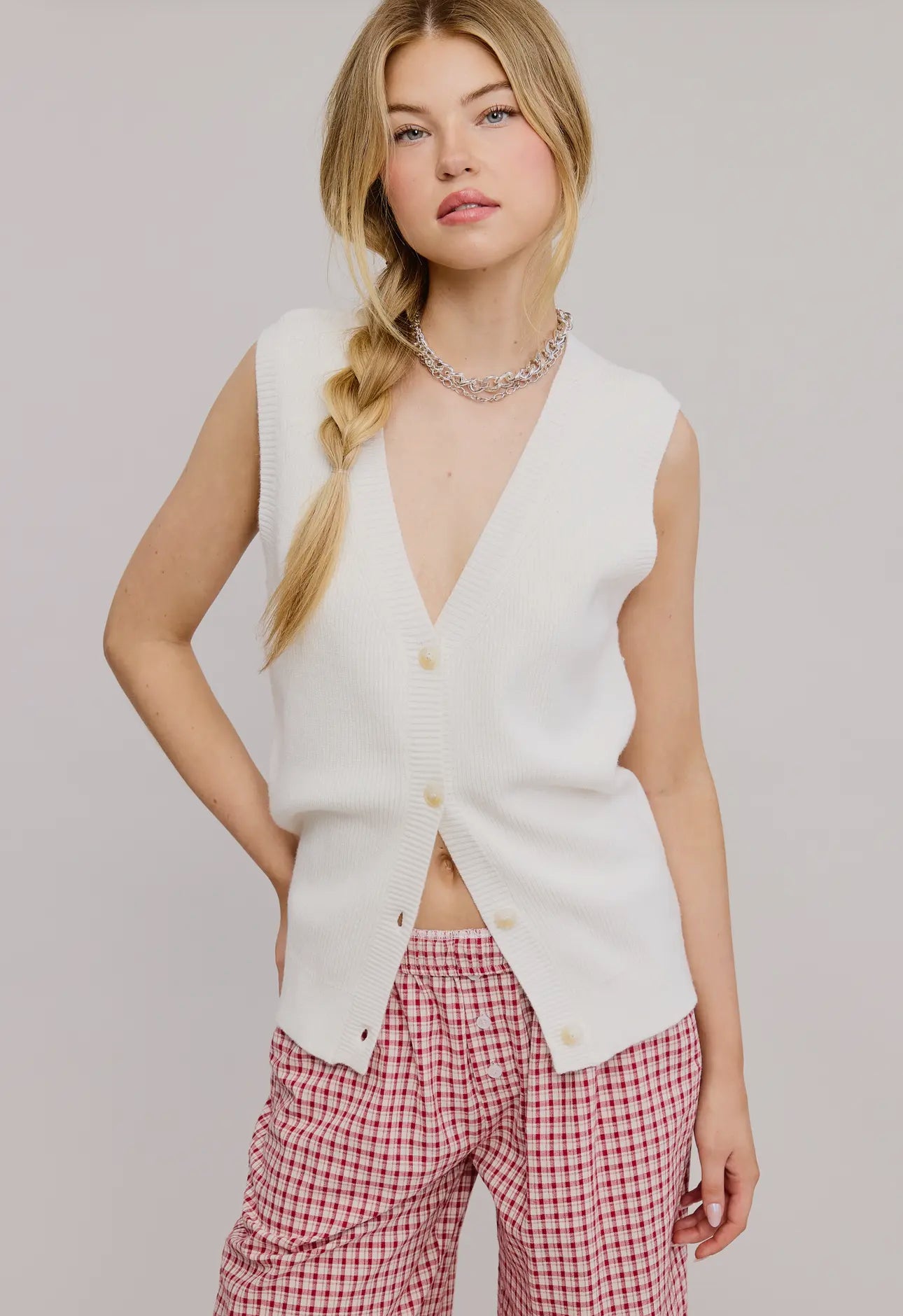 Merle knit vest (more colors)