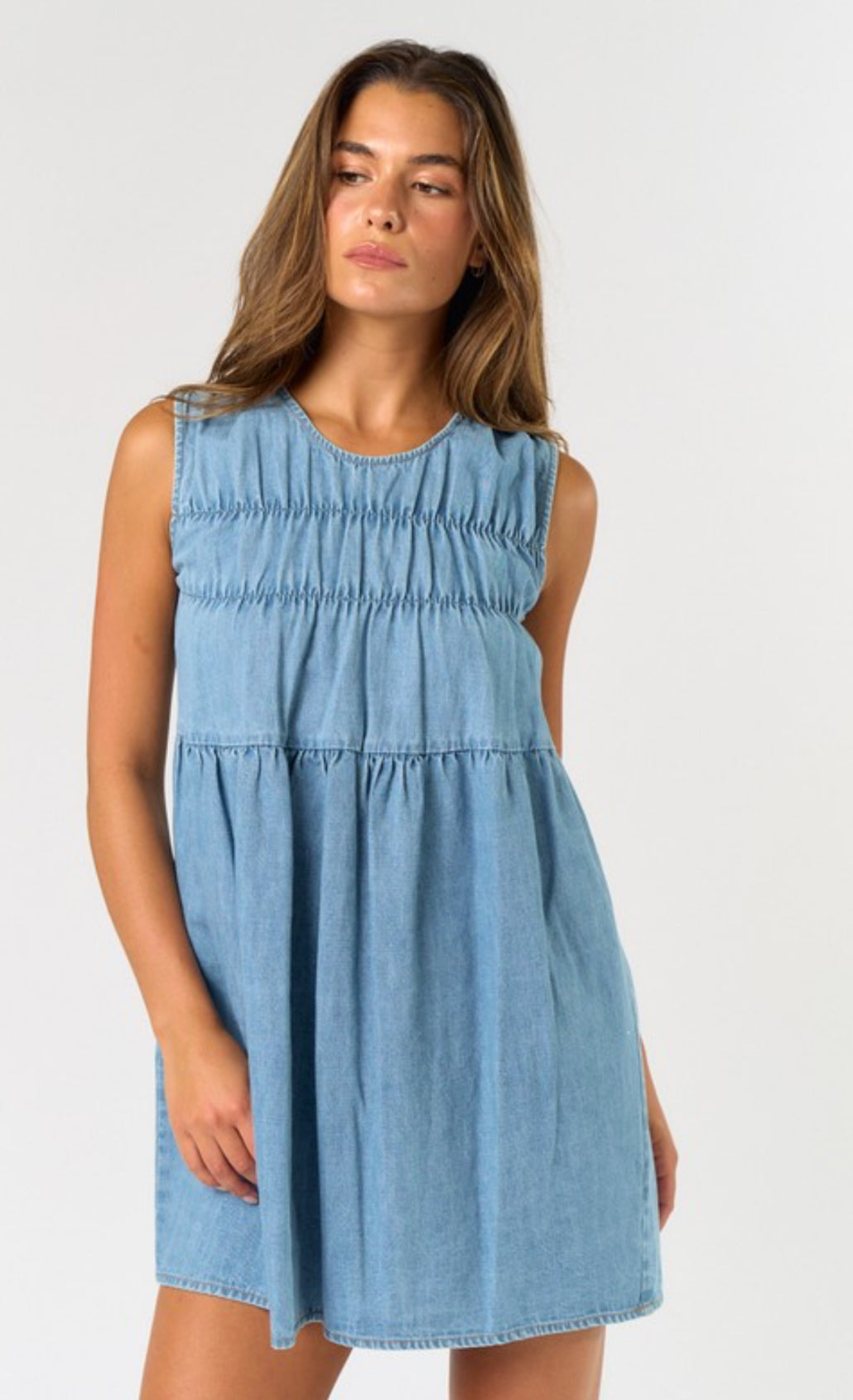 Taylor denim mini dress