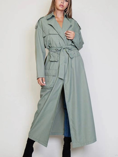 Sienna trench duster