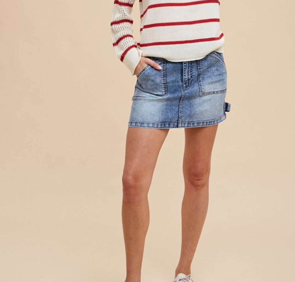 Mari Denim mini skirt