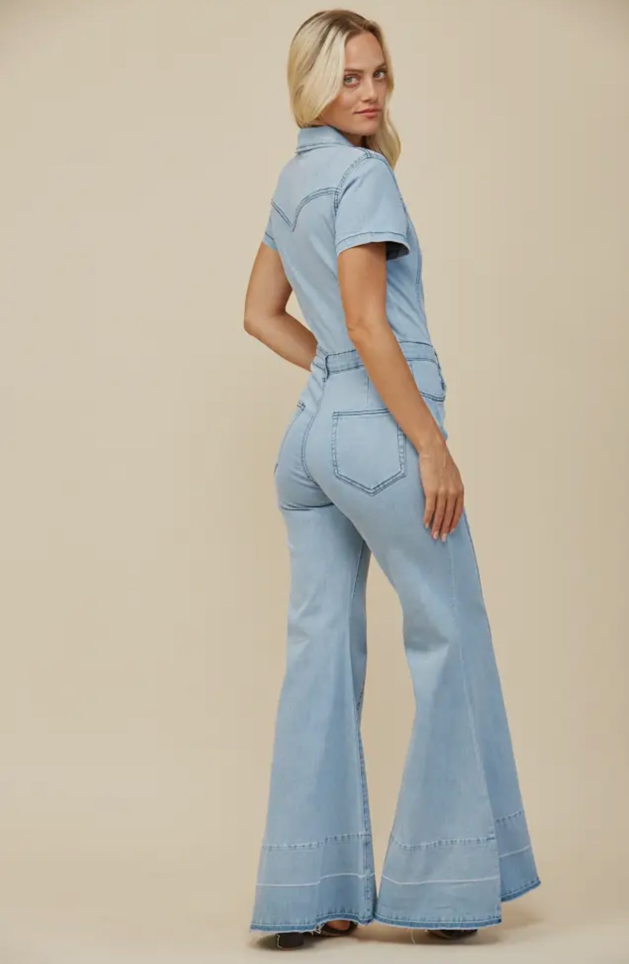 Stampede denim jumpsuit