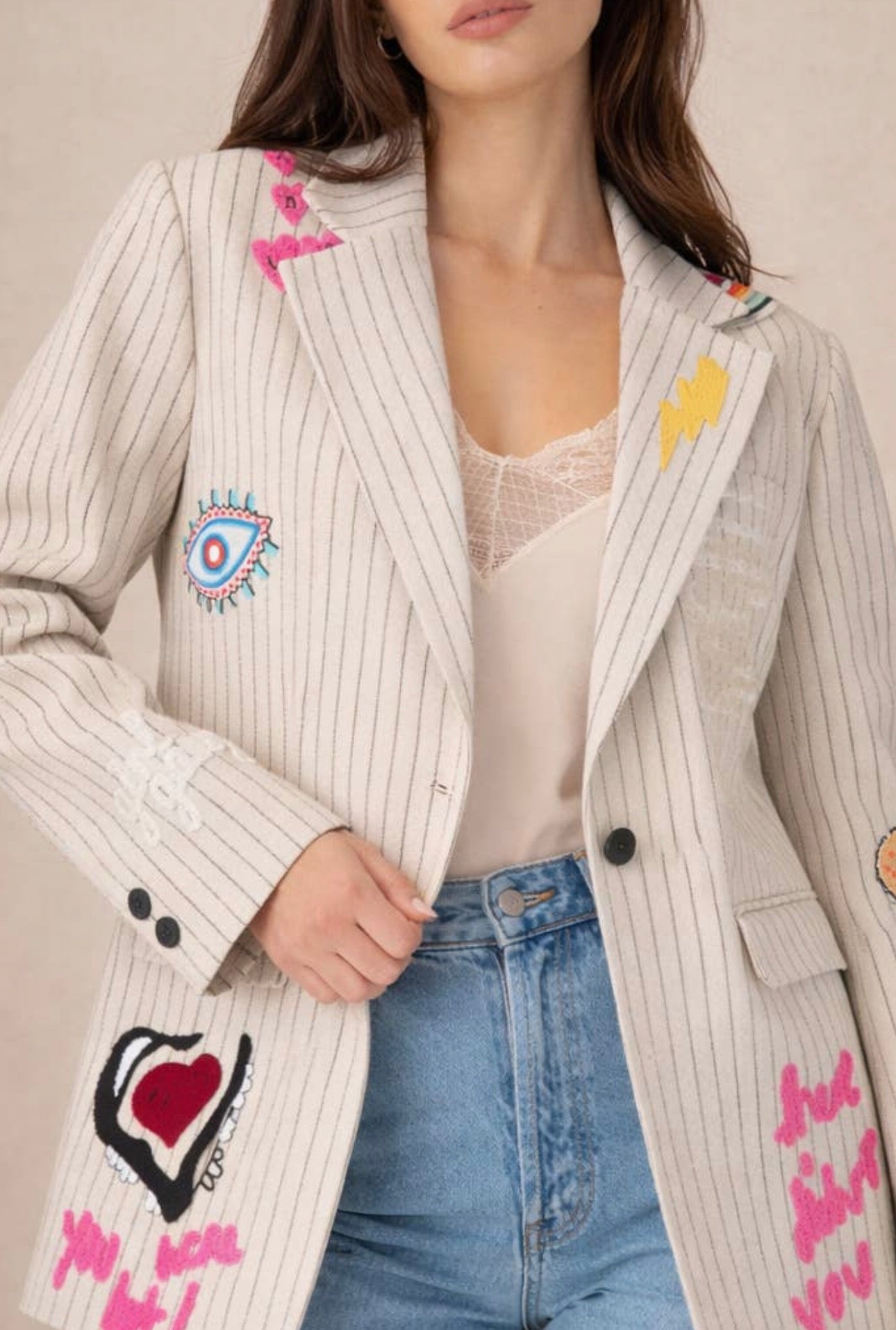 Good vibes Graffiti blazer - PRE ORDER