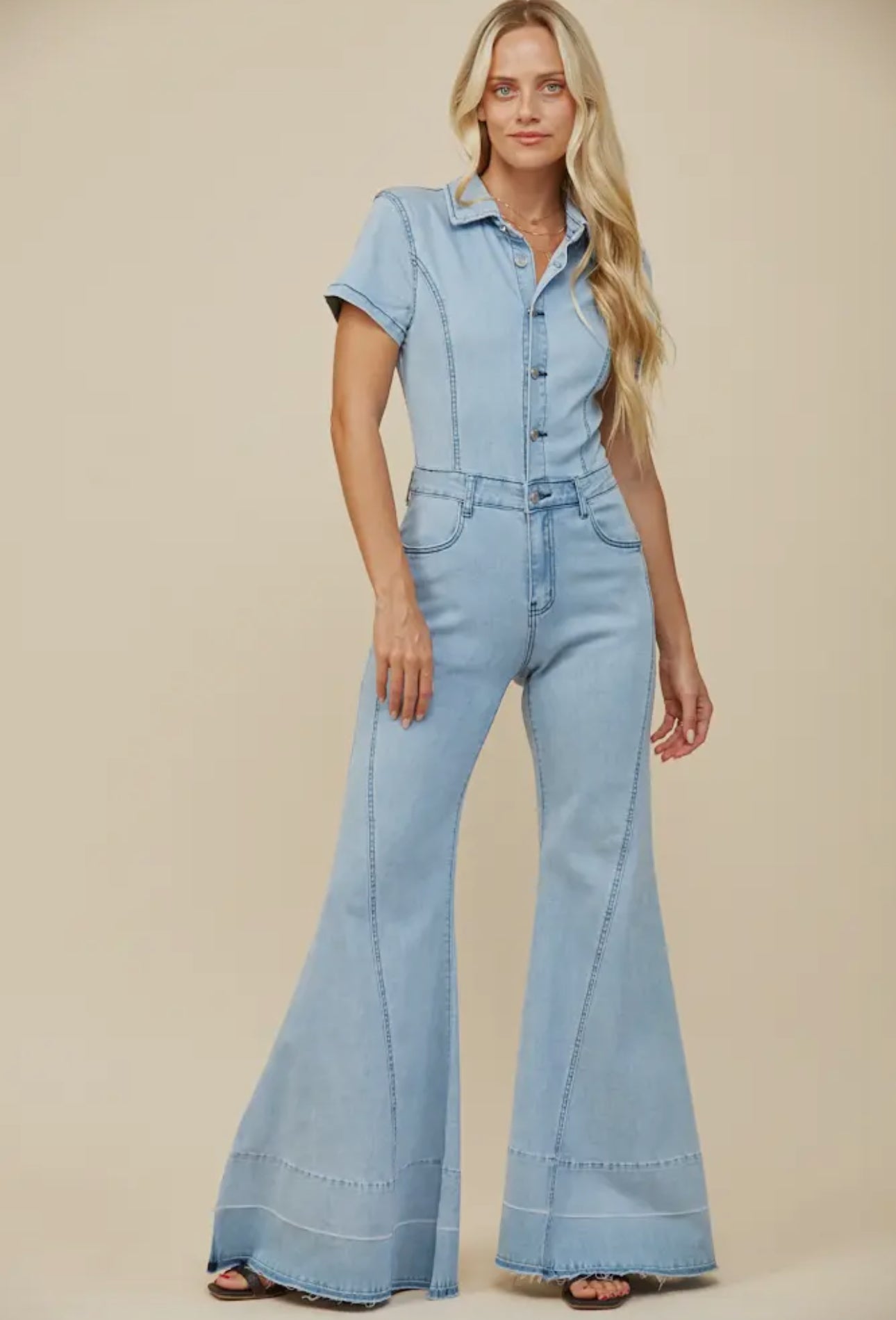 Stampede denim jumpsuit