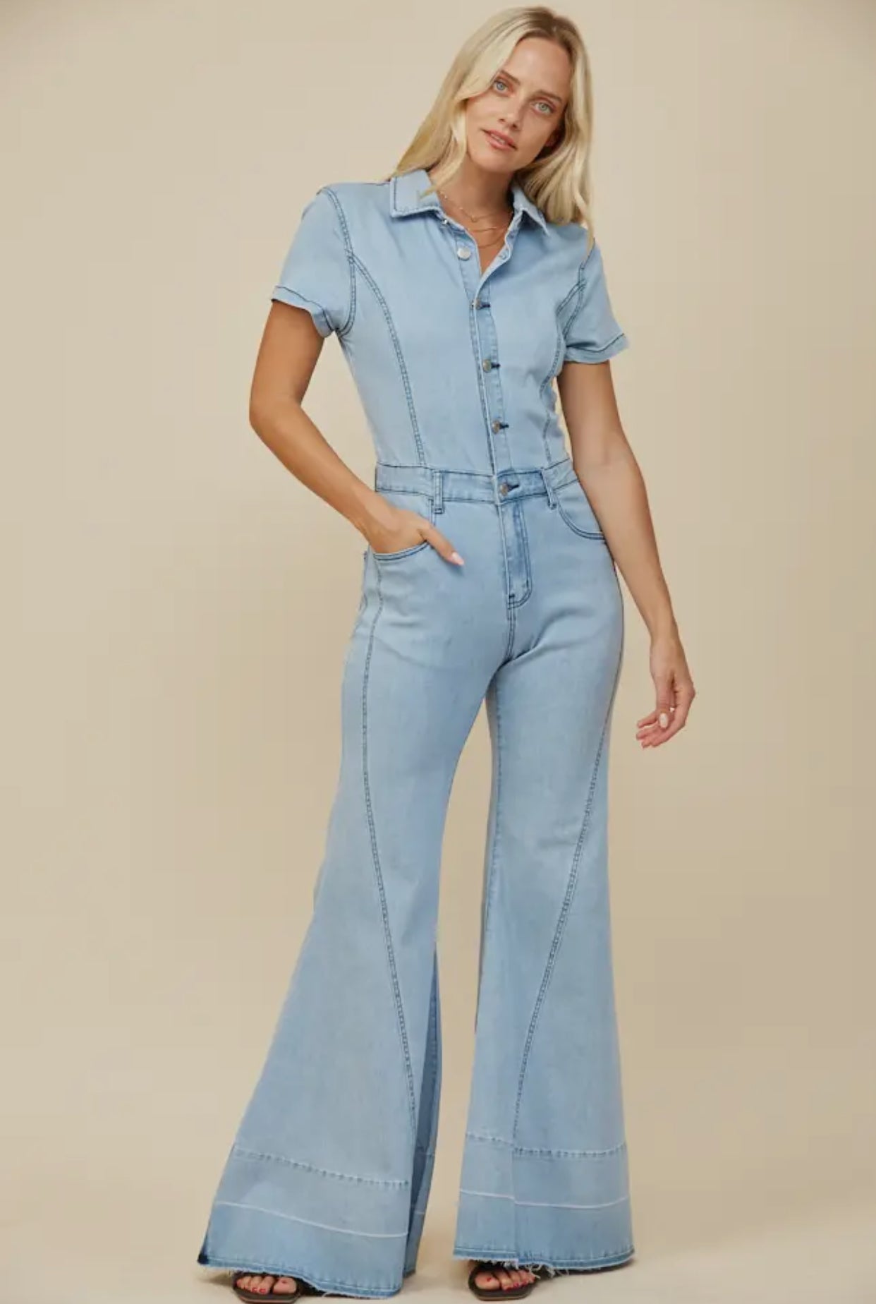 Stampede denim jumpsuit