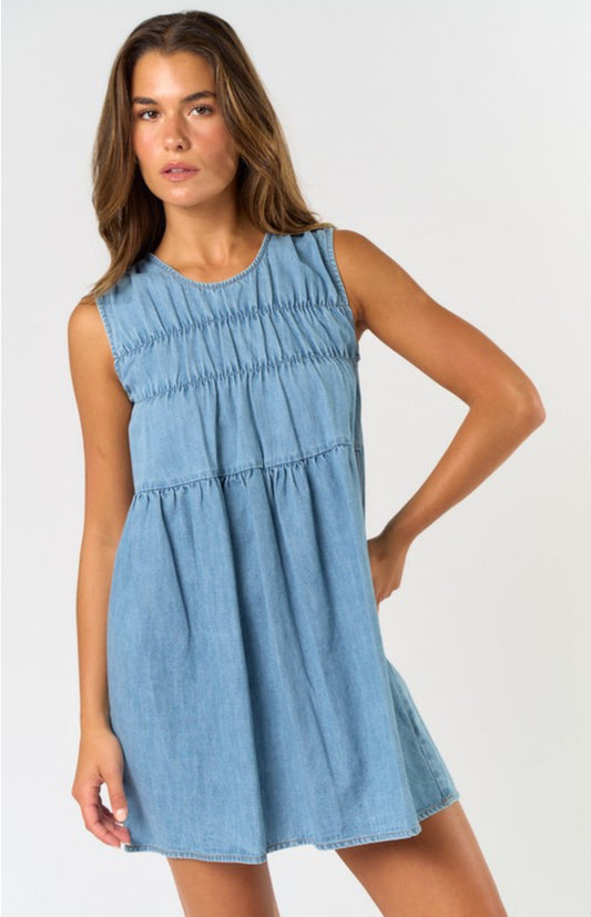 Taylor denim mini dress