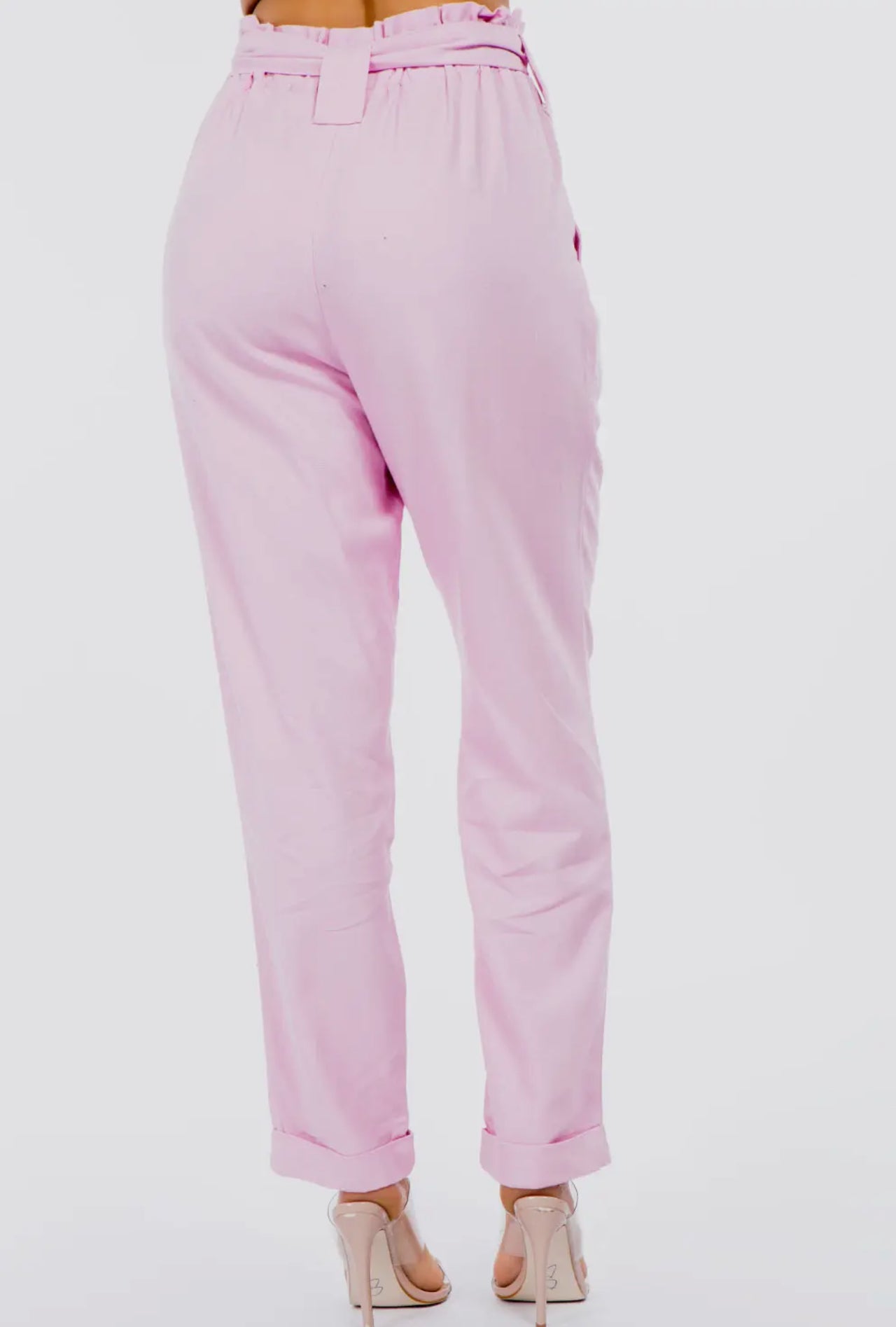 Peony paper bag pants