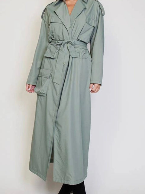 Sienna trench duster