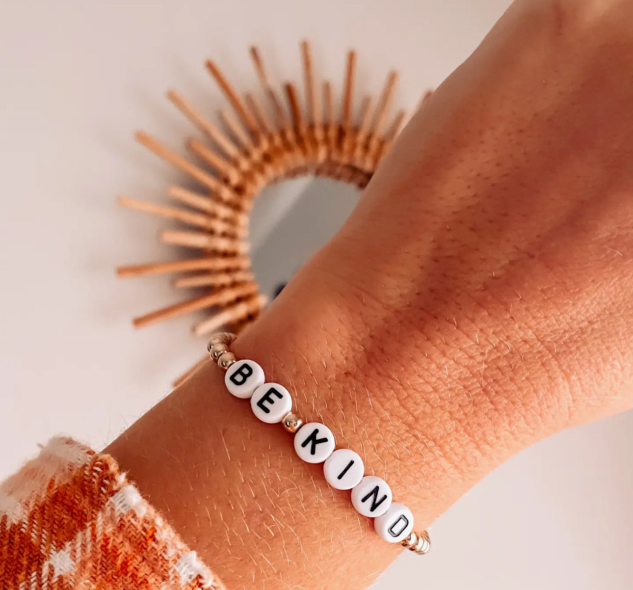 Label beaded bracelets
