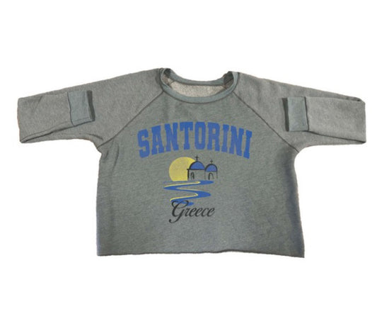 Santorini vintage crop sweatshirt
