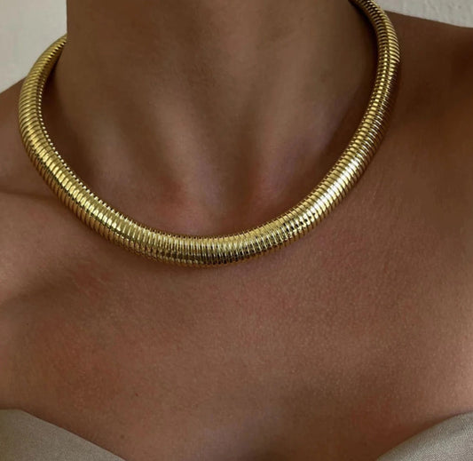 Cobra omega collar necklace