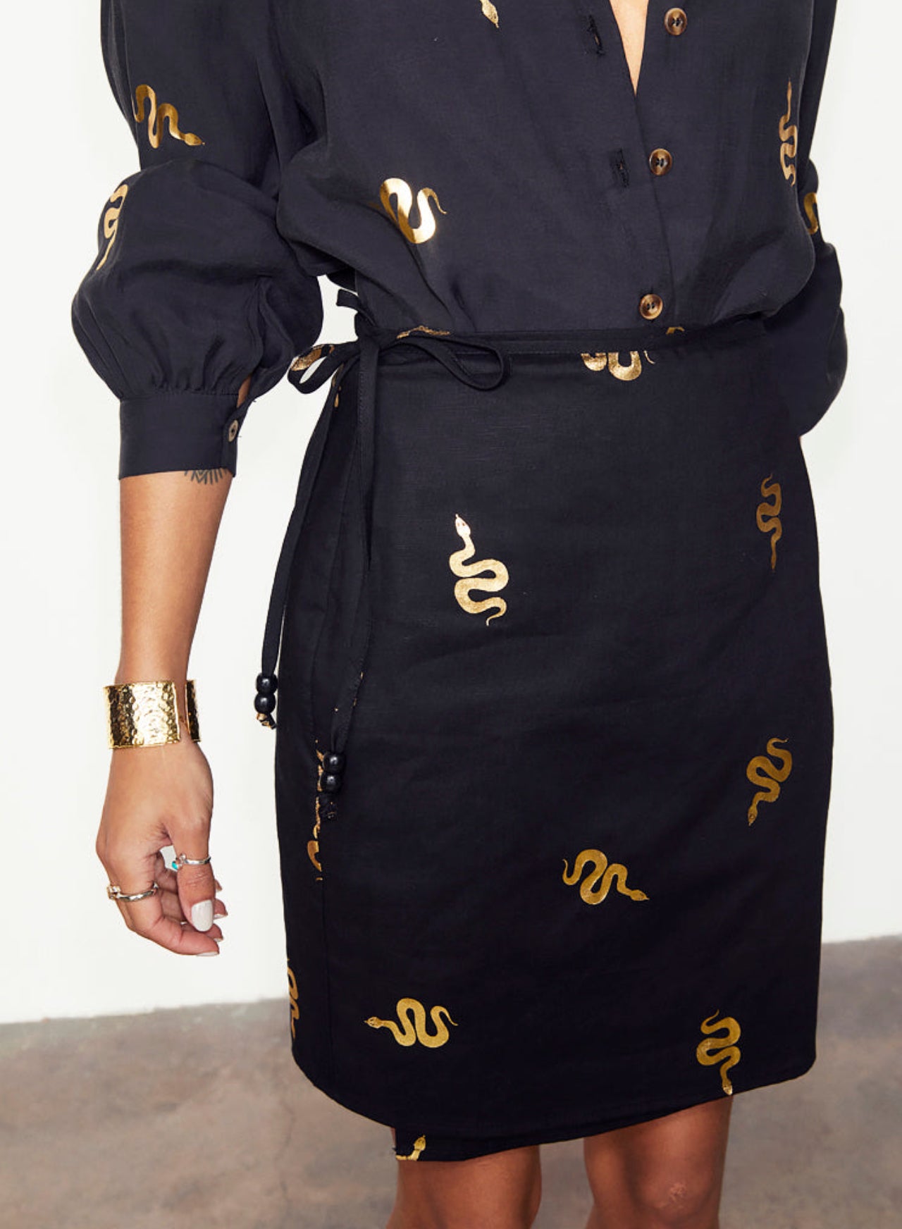 Black snake mini wrap by Never fully Dressed