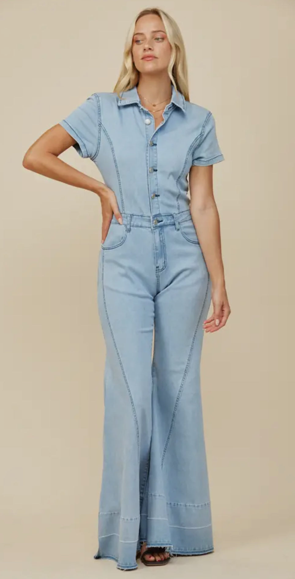 Stampede denim jumpsuit