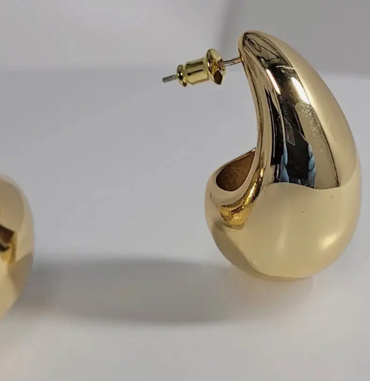 Puffed teardrop earrings (more options)