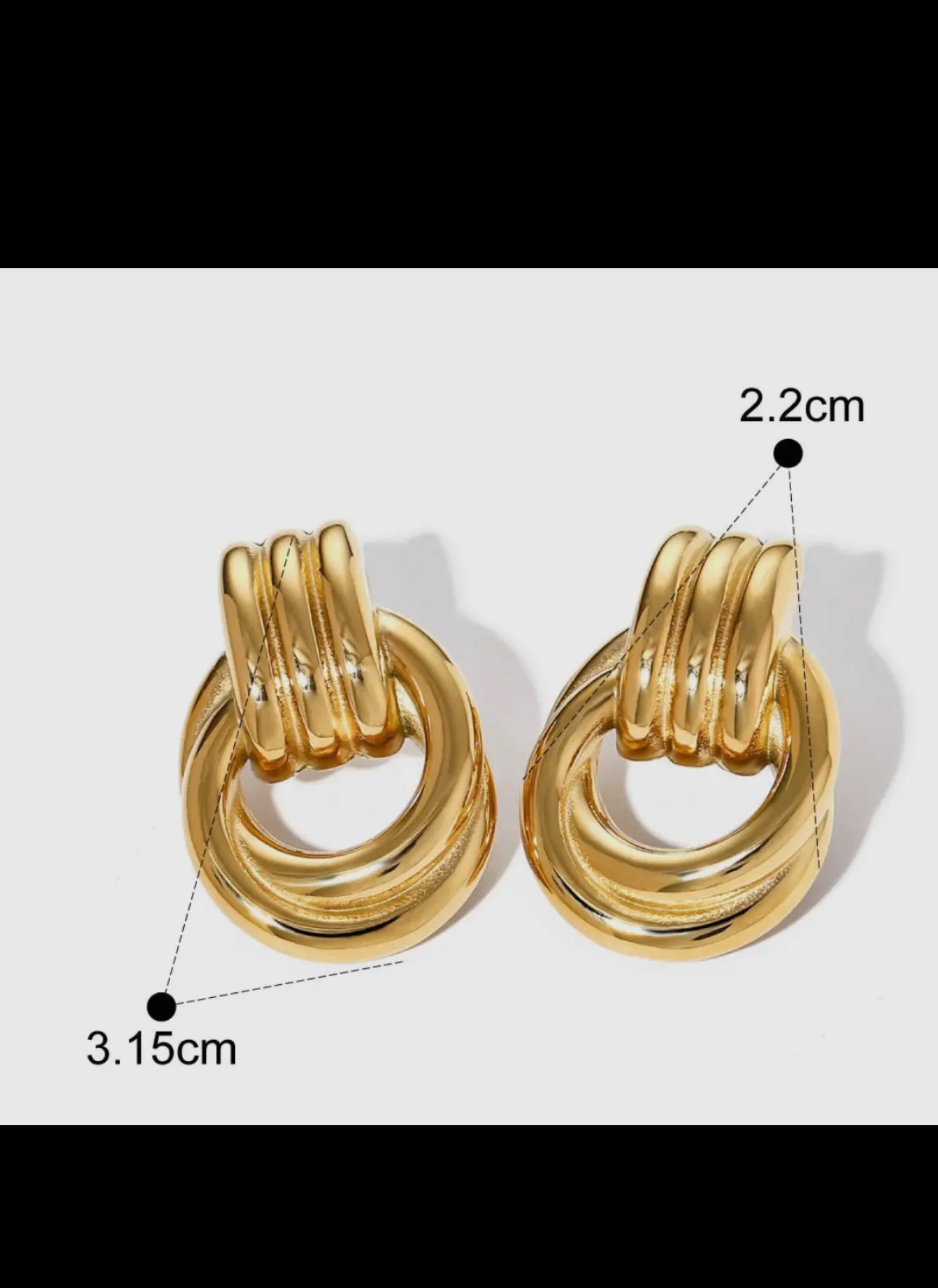 Door knocker earrings more options