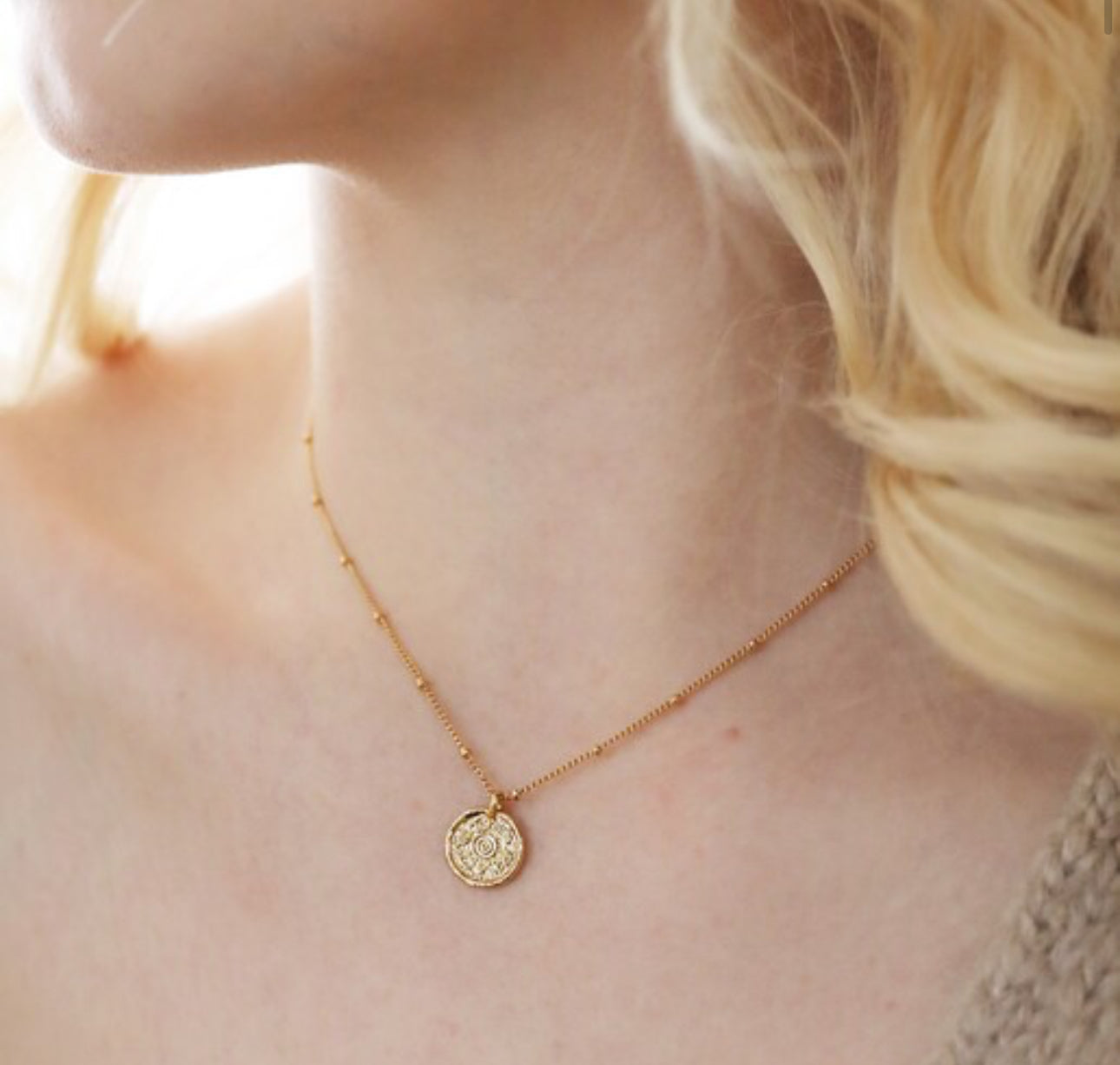 Delicate talisman necklace