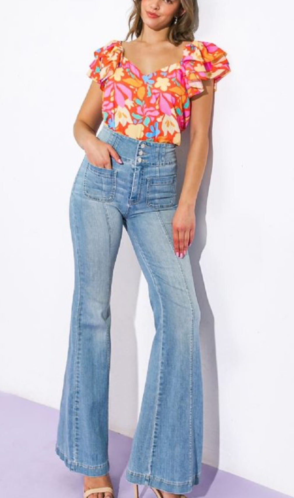 Shayna denim trouser