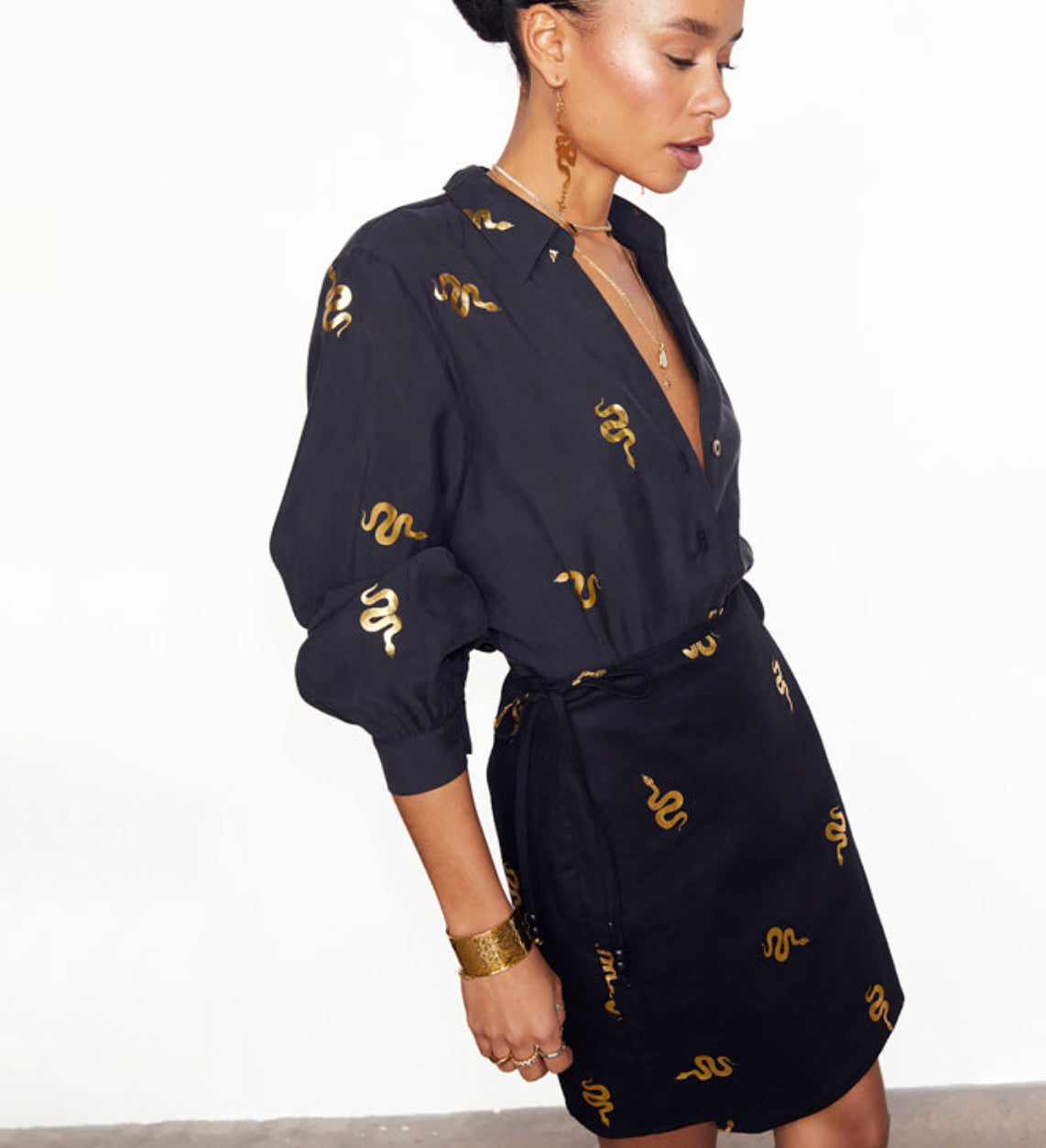 Black snake mini wrap by Never fully Dressed