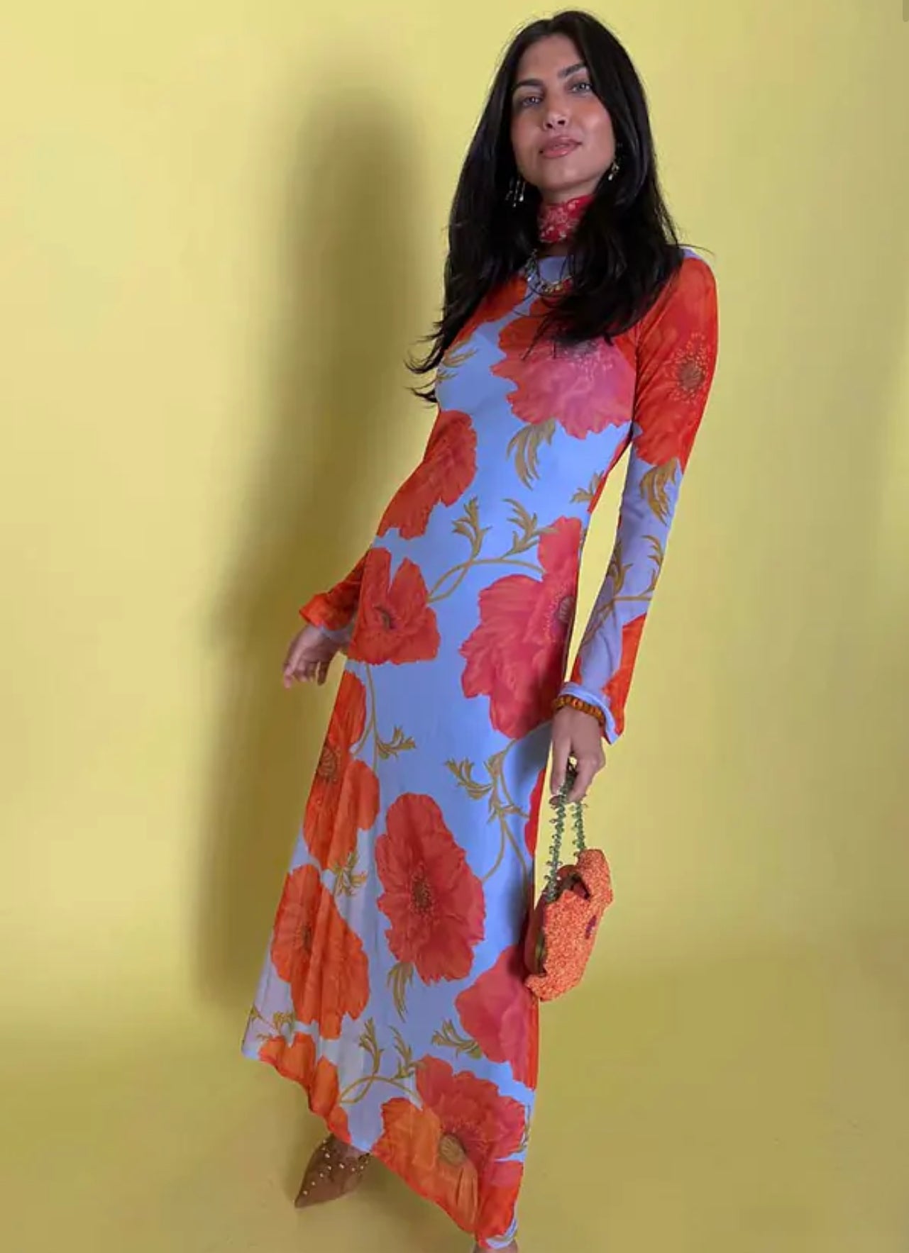 Blue Poppy Aria dress by Never fully Dressed