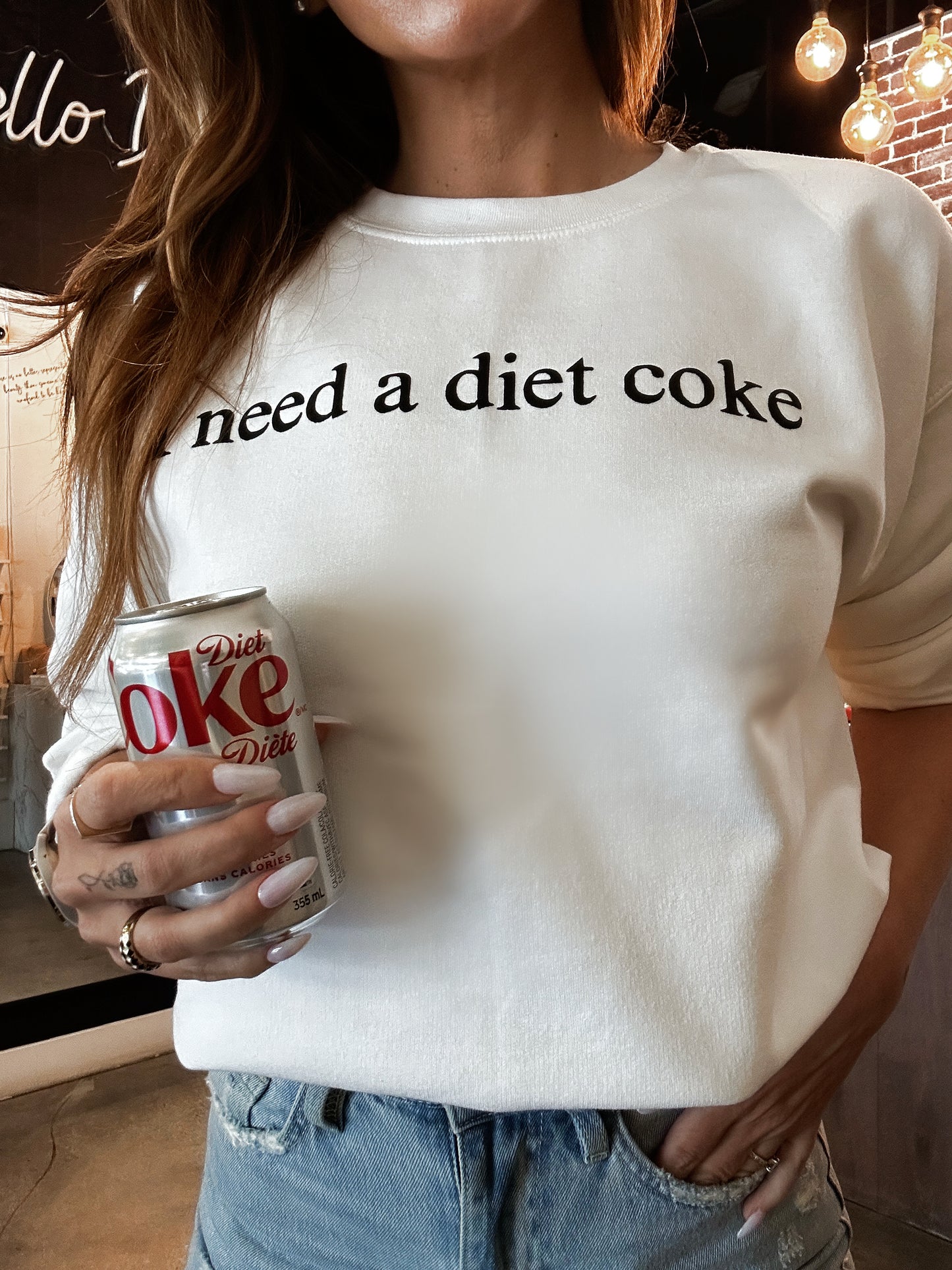 I Need A Diet Coke sweatshirt