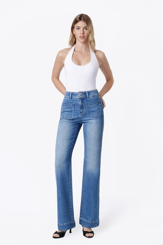 Bang on blue jeans
