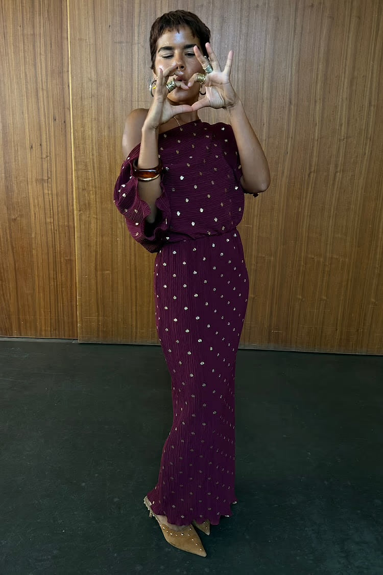 Tilly dress in Burgundy