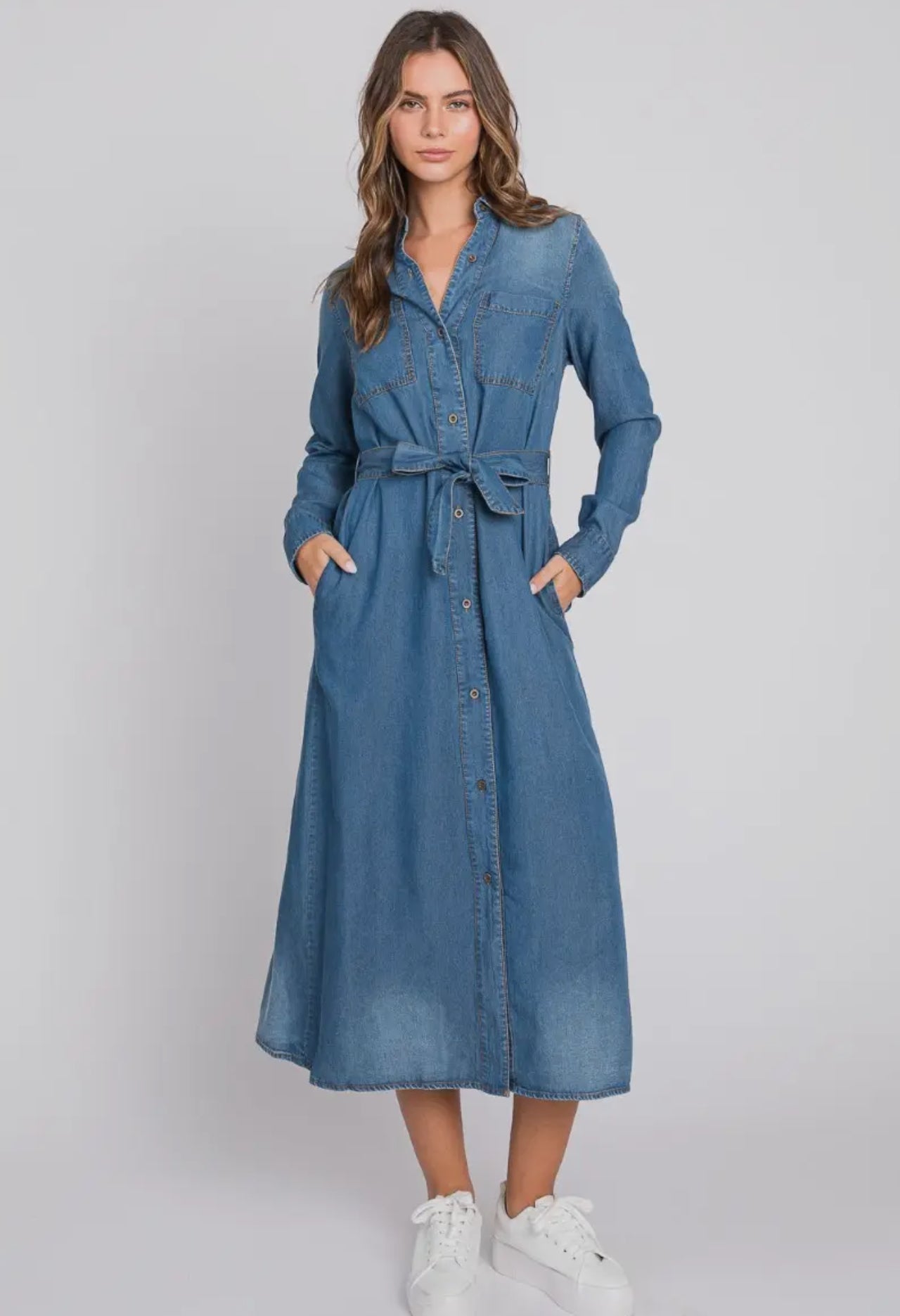 Nicola dress in denim (more options)
