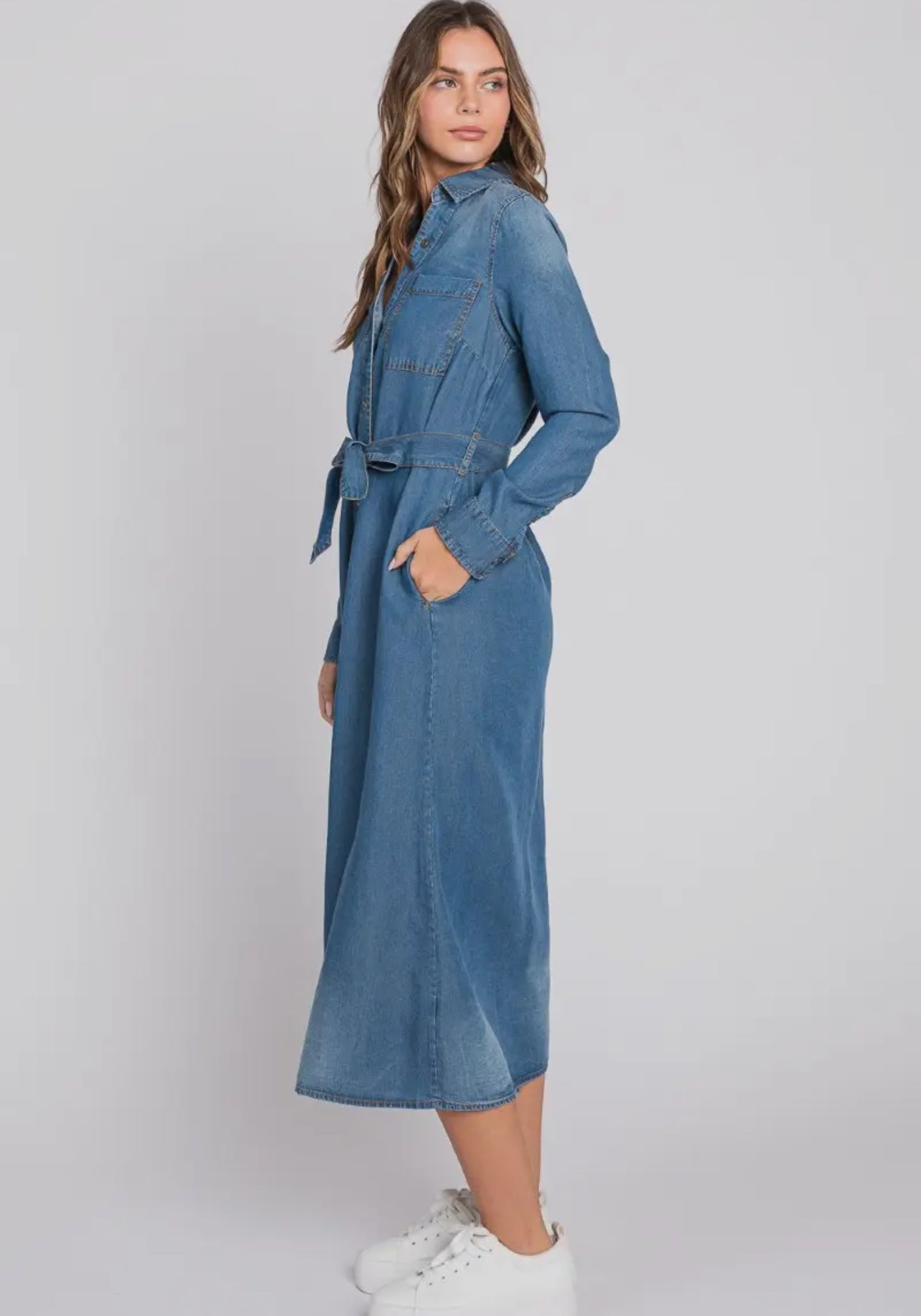 Nicola dress in denim (more options)